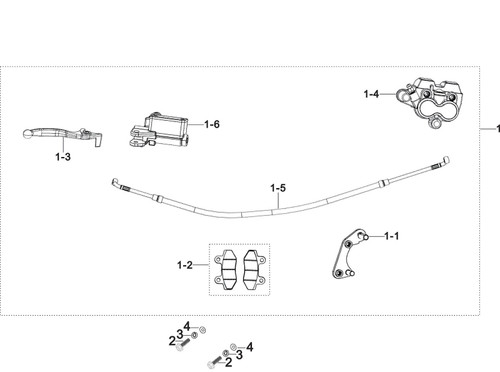 Brake Lever for Kayo TD110EFI, TD125, TT125, TT140 Brake Lever for Kayo TD110EFI, TD125, TT125, TT140
