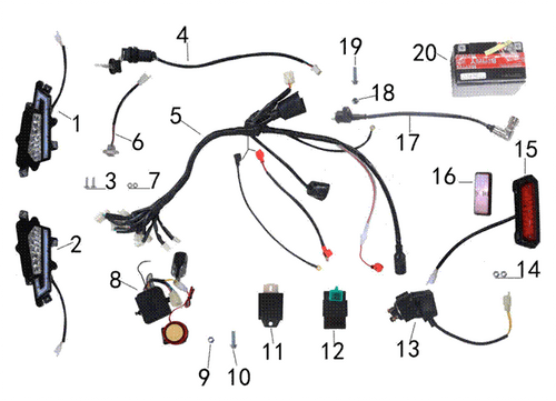 Reflector; Rectangle; Red for E1-350 and more