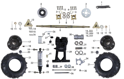 (28) Chain Tensioner Spring