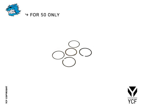 (41) PISTON RING SET (44mm) (YCF50) (41) PISTON RING SET (44mm) (YCF50)