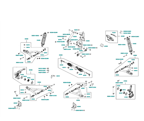 KYMCO UXV 450i Front Right Cushion Assembly | Steering Wheel Assembly