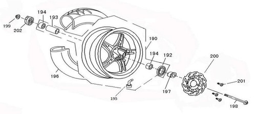 (198) Wolf Rugby Front Axle Bolt