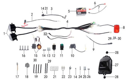 (11) Tao D125 CDI Box 5 Pin