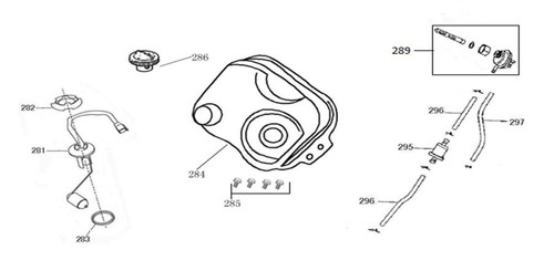 (289) Wolf Rugby Bolt On Fuel Valve