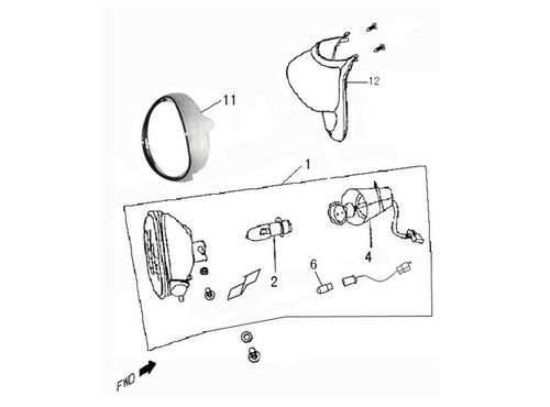 (04) Wolf Islander Headlight Wiring Harness