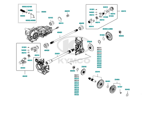 2022 KYMCO UXV 700i (Universal Joint Assembly Eng)