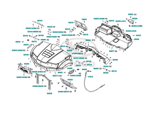 2022 KYMCO UXV 700i (Fender Front Right)