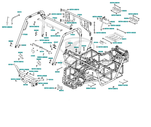 2022 KYMCO UXV 700i (Frame Body)