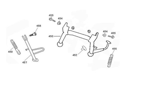 (458) Wolf Islander Side Stand Pivot Bolt