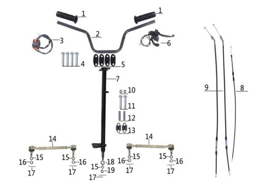 (03) Tao Rock 110 Left Handlebar Switch