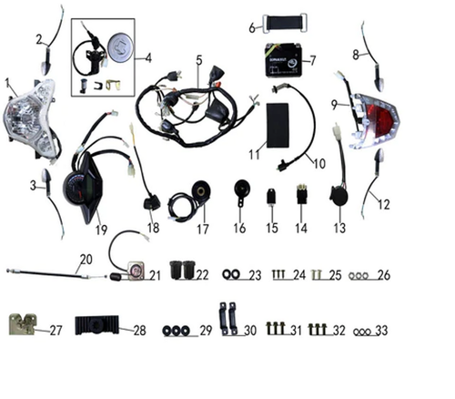 (05) Wire Harness for New Racer 50