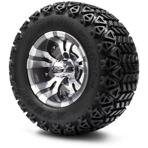 MODZ 10" Vampire Gunmetal Wheels & Off-Road Tires Combo