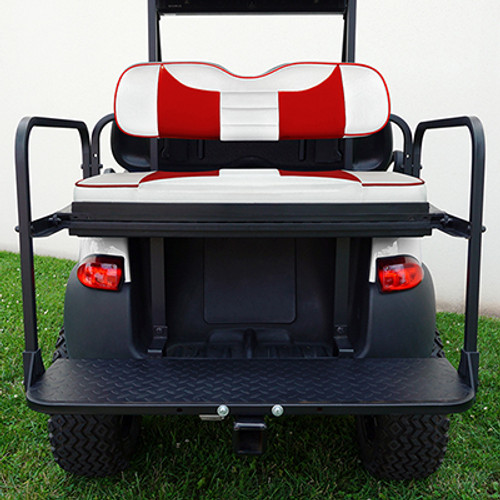 RHOX Rhino Seat Kit, Rally White/Red, Club Car Tempo, Precedent 04+