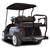 MadJax Genesis 250 with Standard Black Steel Rear Flip Seat - Club Car Precedent 2004-Up MadJax Genesis 250 with Standard Black Steel Rear Flip Seat - Club Car Precedent 2004-Up
