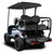 MadJax Genesis 300 with Deluxe Black Aluminum Rear Flip Seat - Yamaha G29/Drive MadJax Genesis 300 with Deluxe Black Aluminum Rear Flip Seat - Yamaha G29/Drive