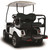 MadJax Genesis 250 with Deluxe Black Steel Rear Flip Seat - Club Car DS