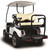 MadJax Genesis 300 with Deluxe Buff Aluminum Rear Flip Seat - Club Car DS