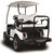 MadJax Genesis 300 with Deluxe White Aluminum Rear Flip Seat - Club Car DS