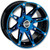 Wheel - 387X - Rear - Anodized Blue/Black - 12x8 - 4/110 - 4+4 Wheel - 387X - Rear - Anodized Blue/Black - 12x8 - 4/110 - 4+4