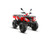 The image showcases the Kayo Bull 200 ATV, a rugged and stylish all-terrain vehicle designed for off-road adventures. The ATV features a bold color scheme, aggressive front tires, a double A-arm suspension system, and a sturdy frame. The image highlights the ATV's compact yet powerful design, hydraulic disc brakes, and comfortable seat, making it an ideal choice for riders seeking performance and reliability on challenging terrains. The rear view emphasizes the single rear tail/brake light and rear disc brake, adding to the ATV's safety features.