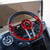 RHOX Steering Wheel, Aviator 4 Red Grip/Black Spokes 13" Diameter