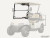 Corsa Blue E-Z-GO RXV Flip Down Windshield