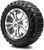 MODZ® Vampire 14" Golf Cart Wheels and Arisun X-Trail (23x10-14) DOT All-Terrain Golf Cart Tires Combo - Set of 4