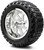 MODZ® Fury 14" Golf Cart Wheels and Arisun X-Trail (23x10-14) DOT All-Terrain Golf Cart Tires Combo - Set of 4