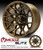 MODZ® Blitz Matte Bronze 14" Golf Cart Wheels and MODZ® Gripz (23x10-14) All-Terrain Golf Cart Tires Combo - Set of 4