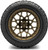 MODZ® Blitz Matte Bronze 14" Golf Cart Wheels and MODZ® Gripz (23x10-14) All-Terrain Golf Cart Tires Combo - Set of 4
