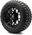MODZ® Blitz Glossy Black 14" Golf Cart Wheels and MODZ® Gripz (23x10-14) All-Terrain Golf Cart Tires Combo - Set of 4