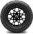 MODZ® Blitz Matte Black 14" Golf Cart Wheels and MODZ® Gripz (23x10-14) All-Terrain Golf Cart Tires Combo - Set of 4