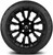 MODZ® Falcon Matte Black 14" Golf Cart Wheels and MODZ® Guardian (205/30-14) DOT Golf Cart Tires Combo - Set of 4