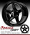MODZ® Drift Glossy Black 14" Golf Cart Wheels and MODZ® Guardian (205/30-14) DOT Golf Cart Tires Combo - Set of 4