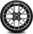 MODZ® Matrix Machined Black 15" Golf Cart Wheels and Arisun Cruze (215/35-15) Low Profile DOT Golf Cart Tires Combo - Set of 4