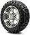 MODZ® Ambush Gunmetal 14" Golf Cart Wheels and Arisun X-Trail (23x10-14) DOT All-Terrain Golf Cart Tires Combo - Set of 4