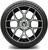 MODZ® Renegade Machined Black 14" Golf Cart Wheels and Arisun Cruze (205/30-14) Low Profile DOT Golf Cart Tires Combo - Set of 4
