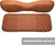 MODZ® RC Custom Golf Cart Rear Seat Covers - Rust Base