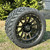 14" Glossy Black Golf Cart Wheels/Tires Combo 23x10-14 With Trendy All Terrain & Street Tread/DOT Certified, Quiet and Smooth Ride, Compatable W/EZGO/Club Car/YMH. Lift Kit Required 14" Glossy Black Golf Cart Wheels/Tires Combo 23x10-14 With Trendy All Terrain & Street Tread/DOT Certified, Quiet and Smooth Ride, Compatable W/EZGO/Club Car/YMH. Lift Kit Required