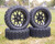 14" Glossy Black Deep Dish Golf Cart Wheels & Tires Combo 23x10-14 All Terrain/DOT Certified, Compatable With EZGO/Club Car/YMH; 5"or 6" Lift Kit Required 14" Glossy Black Deep Dish Golf Cart Wheels & Tires Combo 23x10-14 All Terrain/DOT Certified, Compatable With EZGO/Club Car/YMH; 5"or 6" Lift Kit Required