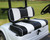2PCS Golf Cart Front Seat Covers for Club Car DS 2000.5 UP G&E Models Custom Two-Tone