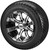 12" Casino Black/Machined on 215/40-12 LSI Elite Tires (Set of 4), Fits Club Car & EZGo Carts, Golf Cart Tires and Wheels Combo