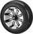 12" Casino White/Black on 215/40-12 LSI Elite Tires (Set of 4), Fits Club Car & EZGo Carts, Golf Cart Tires and Wheels Combo