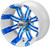 12" Casino White/Blue on 215/40-12 LSI Elite Tires (Set of 4), Fits Club Car & EZGo Carts, Golf Cart Tires and Wheels Combo