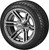 12" Yukon Gun Metal Gray/Machined on 215/40-12 LSI Elite Tires (Set of 4), Fits Club Car & EZGo Carts, Golf Cart Tires and Wheels Combo