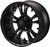 14" Warlock Matte Black on 205/30-14 LSI Elite Tires (Set of 4), Fits Club Car & EZGo Carts, Golf Cart Tires and Wheels Combo