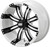 14" Casino White/Black on 205/30-14 Deli Tires (Set of 4), Fits Club Car & EZGo Carts, Golf Cart Tires and Wheels Combo
