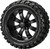14" Casino Matte Black on 23x10R14 Sierra Rover Radial Tires (Set of 4), Fits Club Car & EZGo Carts, Golf Cart Tires and Wheels Combo, Can be Used on Lawn Mowers and ATV's