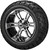 14" Raptor Black/Machined on 22x10-14 Trail Fox A/T Tires (Set of 4), Fits Club Car & EZGo carts, Golf Cart Tires and Wheels Combo, Can be Used on Lawn Mowers and ATV's