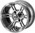 14" Raptor Gun Metal Gray/Machined on 23x10R14 Sierra Rover Radial Tires (Set of 4), Fits Yamaha Carts, Golf Cart Tires and Wheels Combo, Can be Used on Lawn Mowers and ATV's